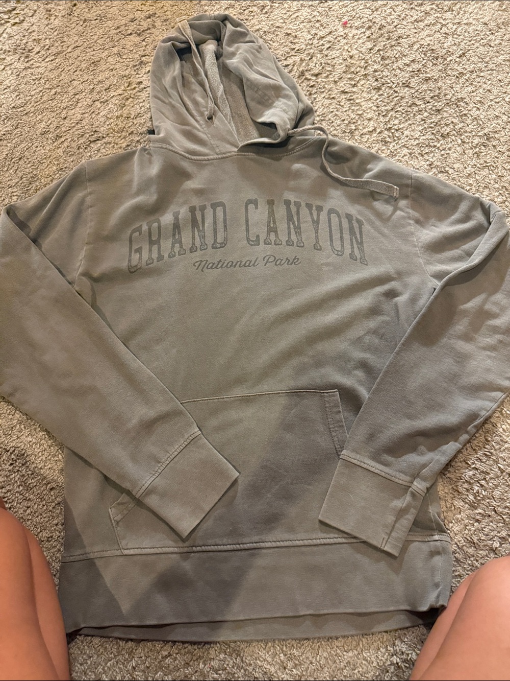 Grand Canyon National Park Olive Green Hoodie Sweater